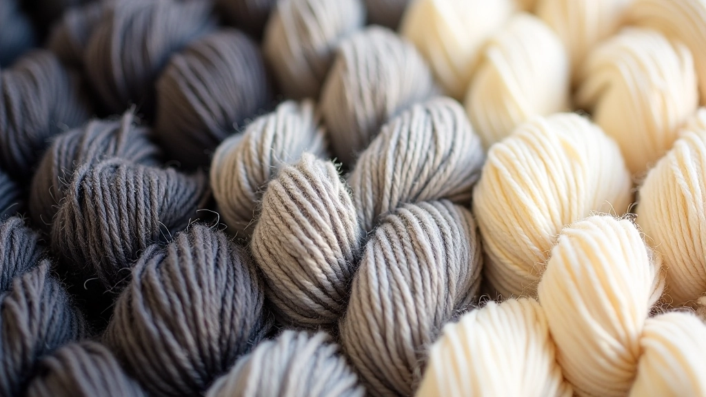 Colorful Rowan Pure Merino yarn skeins arranged in a gradient